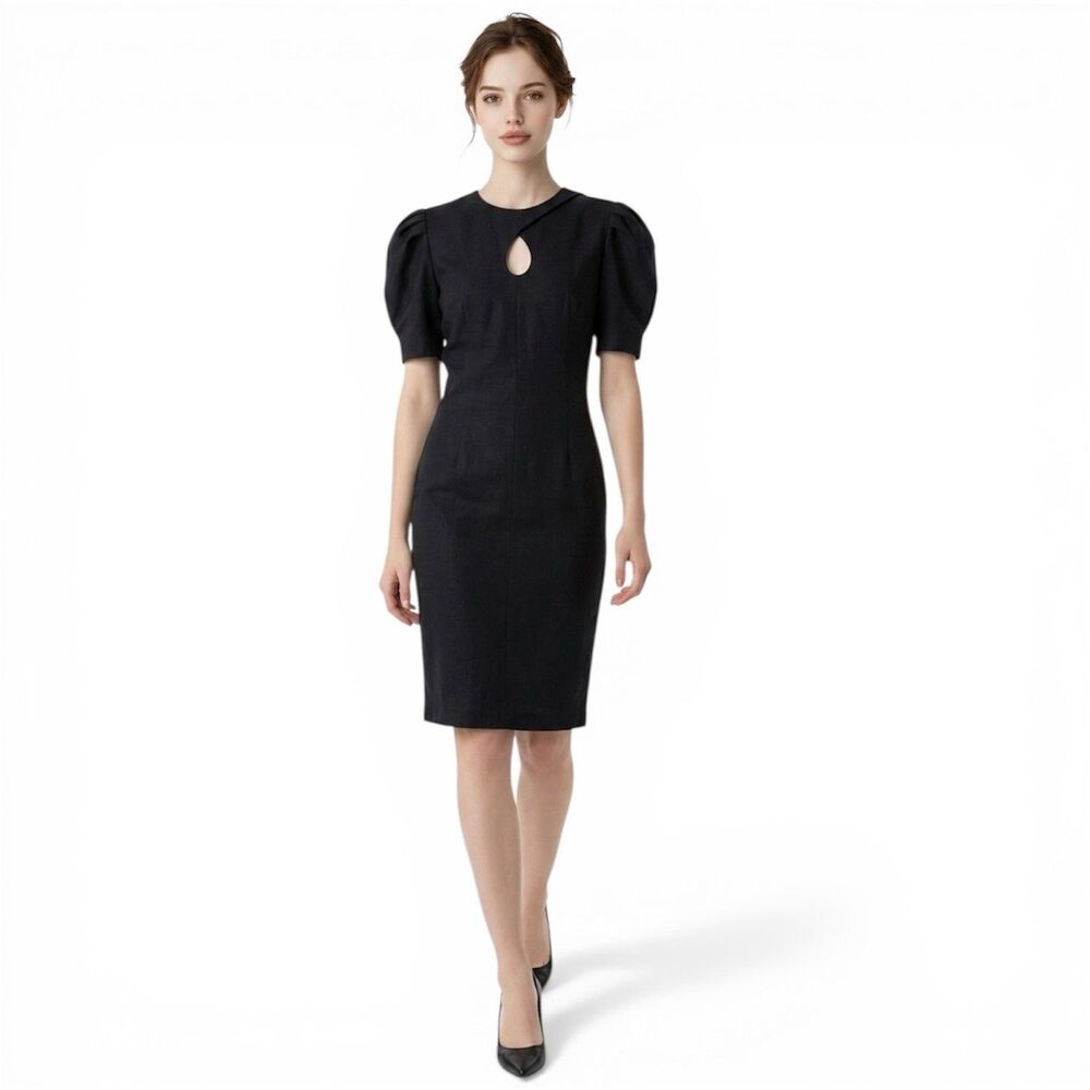 Vtg Women’s Black Dress Size 11/12 JEFFREY and DARA by Linda Hutley Made In USA